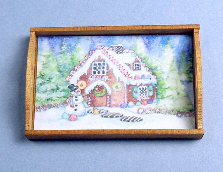 T706 Gingerbread House Tray - Click Image to Close